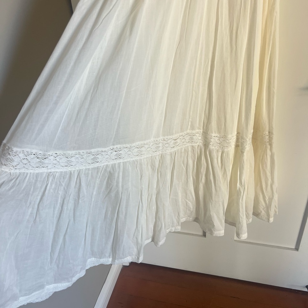 Spell Cream Maxi Dress with Spaghetti Straps - Picture 4 of 7